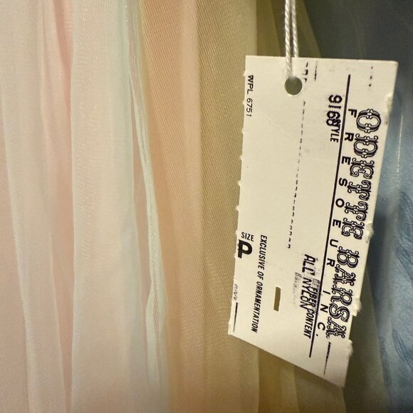 Vintage Lingerie Odette Barsa. Original with tags. Pastel Rainbow Peignoir - Picture 6 of 6